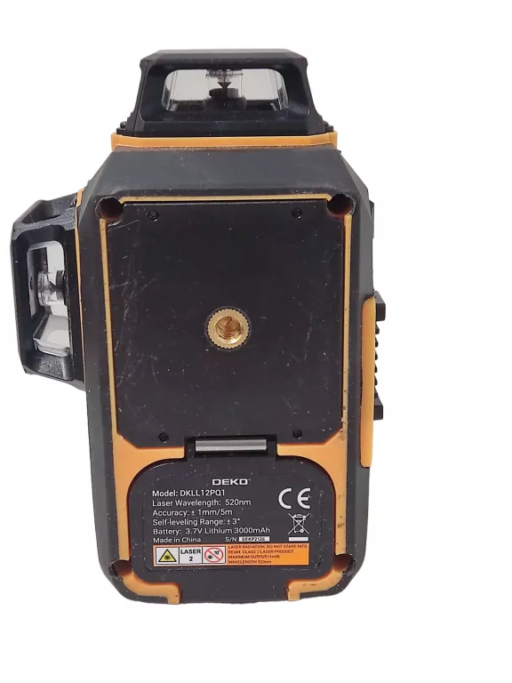 POZIOMICA LASEROWA 360 3D LASER KRZYŻOWY PRO ZIELONY DEKO DKLL12PQ1