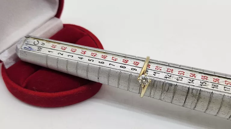 DELIKATNY ZŁOTY PIERŚCIONEK R.10 P.333 1,10 G