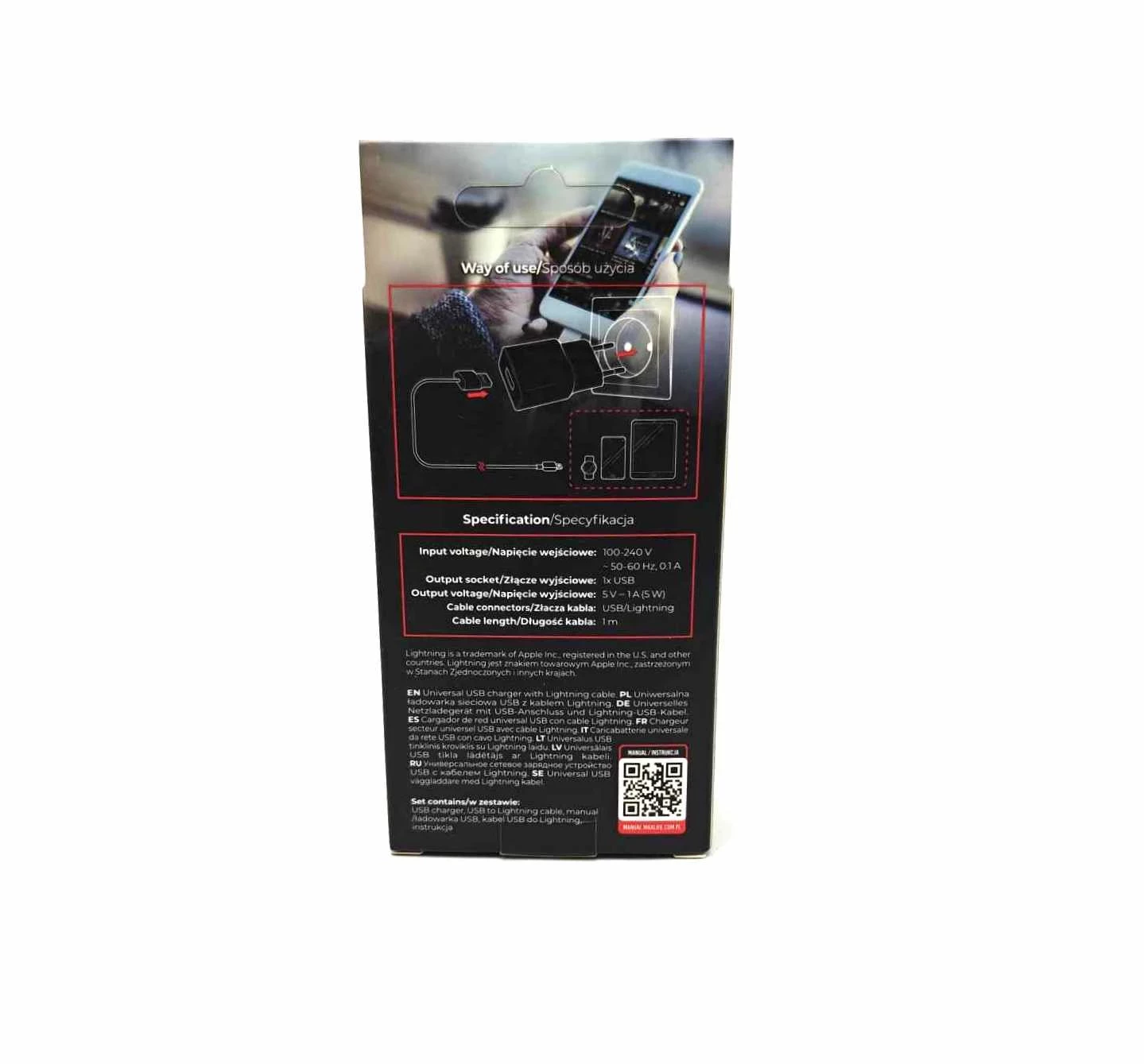 maxlife-ladowarka-sieciowa-mxtc-01-1x-usb-1abiala-kabel-lightning-ean-gtin-5900495758484