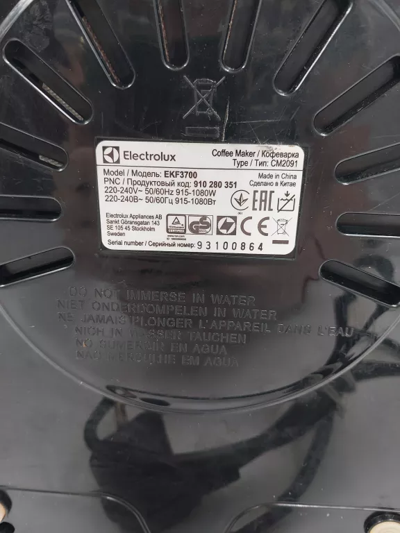 EKSPRES ELECTROLUX EKF3700 1100W CM2109