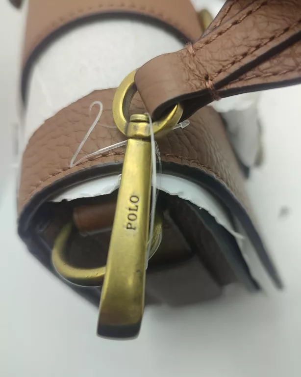 TOREBKA RALPH LAUREN MINI LNX-SDL-CBX-SMA BRĄZOWA