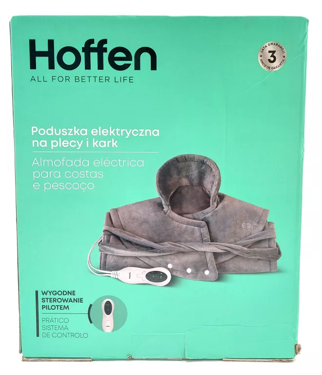 PODUSZKA ELEKTRYCZNA NA PLECY I KARK HOFFEN JAK NOWA!