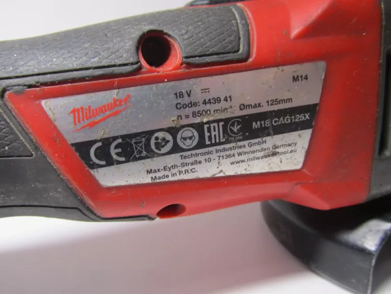 SZLIFIERKA MILWAUKEE M18 CAG 125X WXAKU ZESTAW