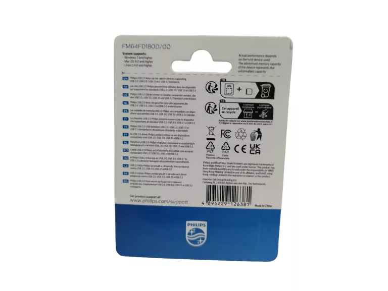 DUOPACK PENDRIVE PHILIPS 64 GB X 2 / DWUPAK 128 GB