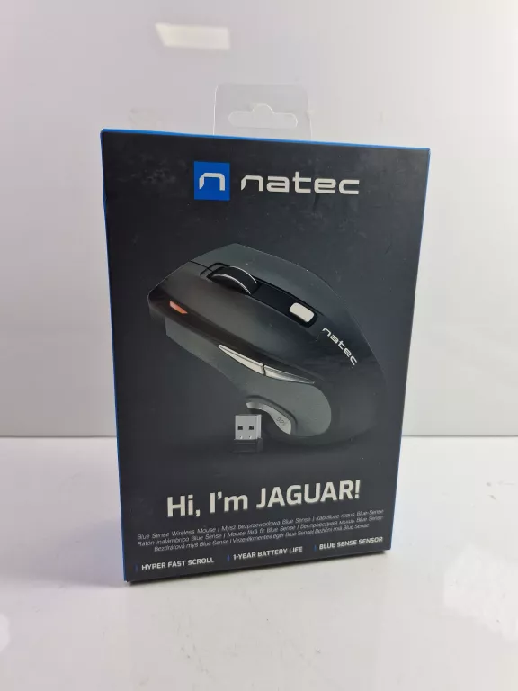 MYSZ BEZPRZEWODOWA NATEC JAGUAR CZARNA GW