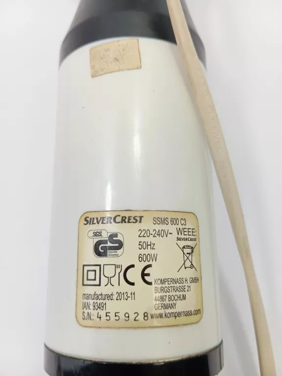 BLENDER SILVERCREST SSMS 600 C3 600W I ZESTAW
