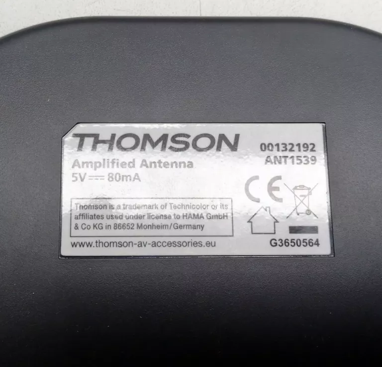 ANTENA WEWNĘTRZNA UHD THOMSON ANT1539 OPIS!