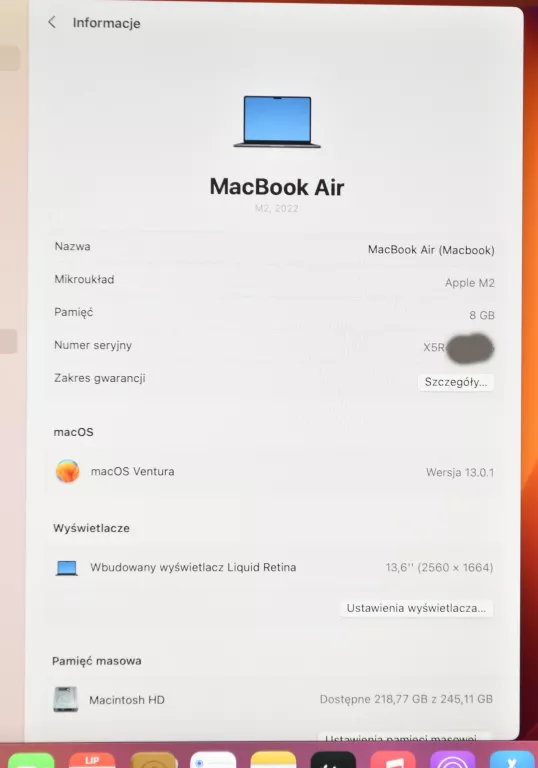 laptop-apple-macbook-air-136-m2-8gb-ram-256gb-ssd-pojemnosc-dysku-256