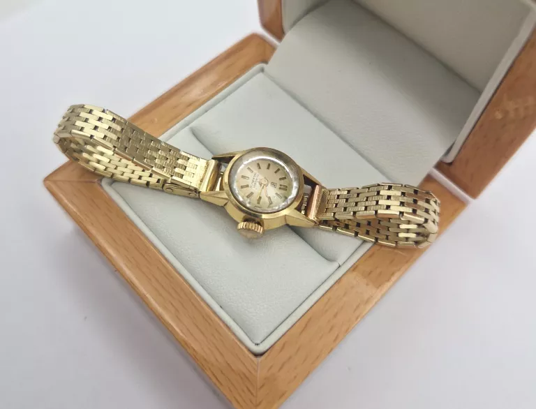 unikalny-piekny-zabytkowy-zloty-zegarek-ksztalt-koperty-okragla