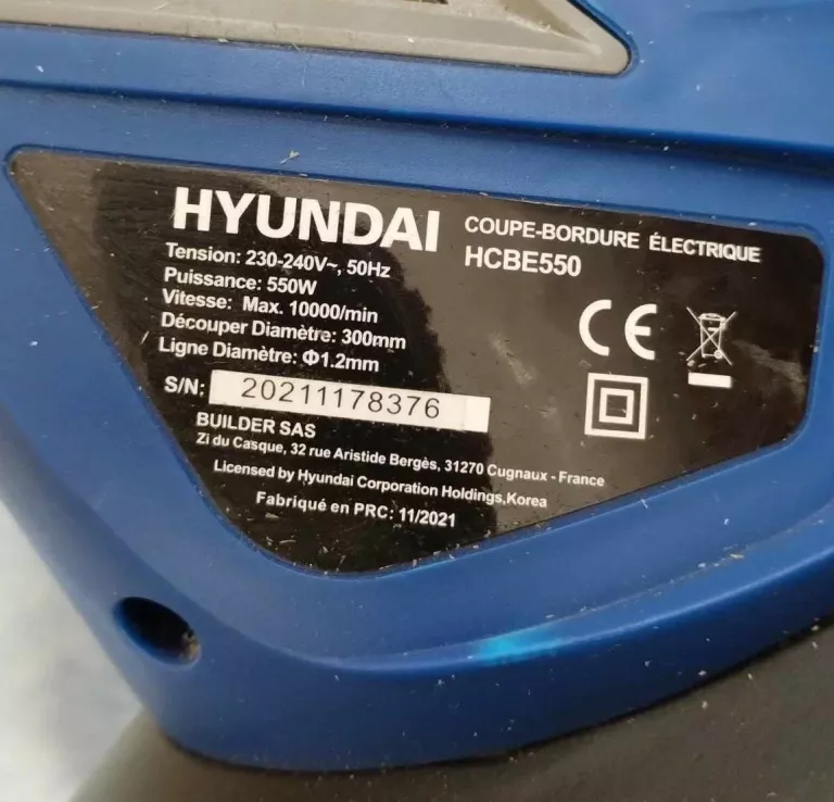PODKASZARKA HYUNDAI HCBE550 + INSTRUKCJA