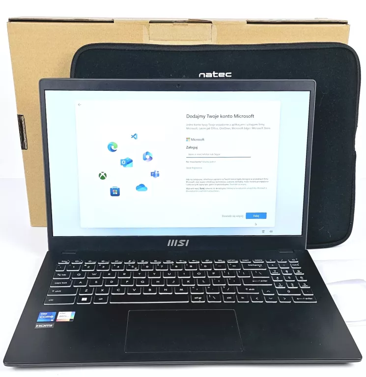 LAPTOP MSI TE-MM-B11M KOMPLET