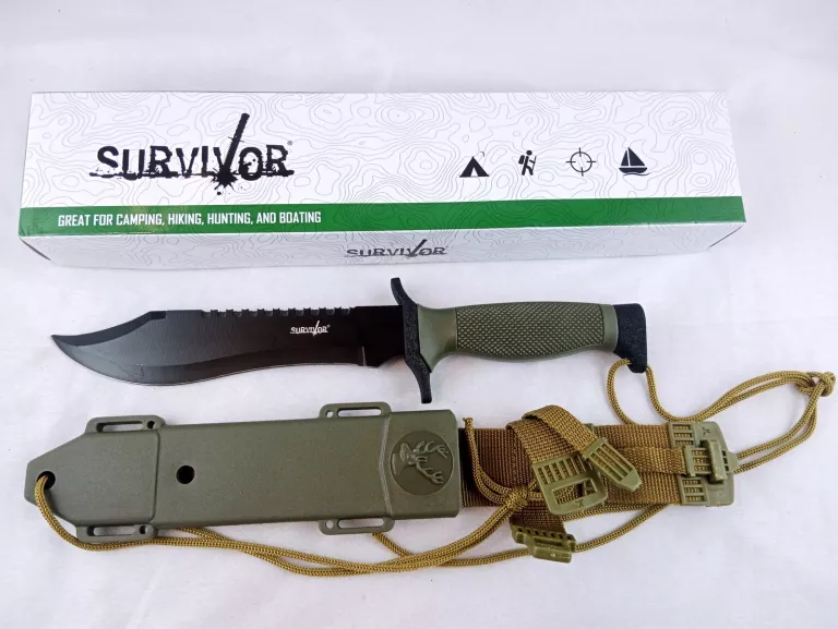 NÓŻ MYŚLIWSKI MASTER CUTLERY SURVIVAL BLACK