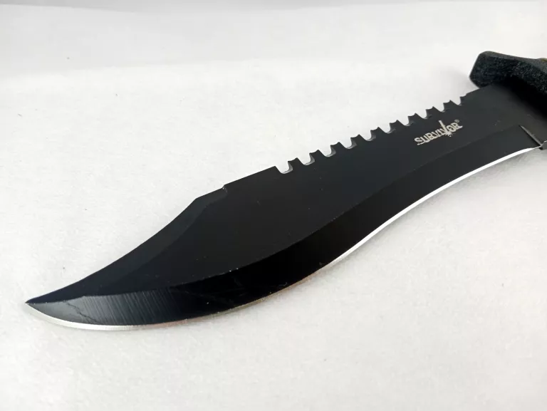 NÓŻ MYŚLIWSKI MASTER CUTLERY SURVIVAL BLACK