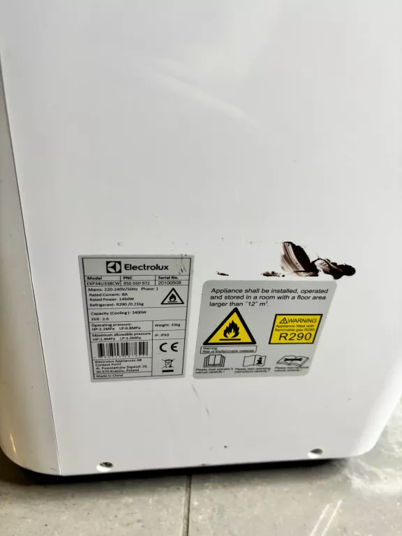 KLIMATYZATOR PRZENOŚNY ELEKTROLUX EXP34U338HW