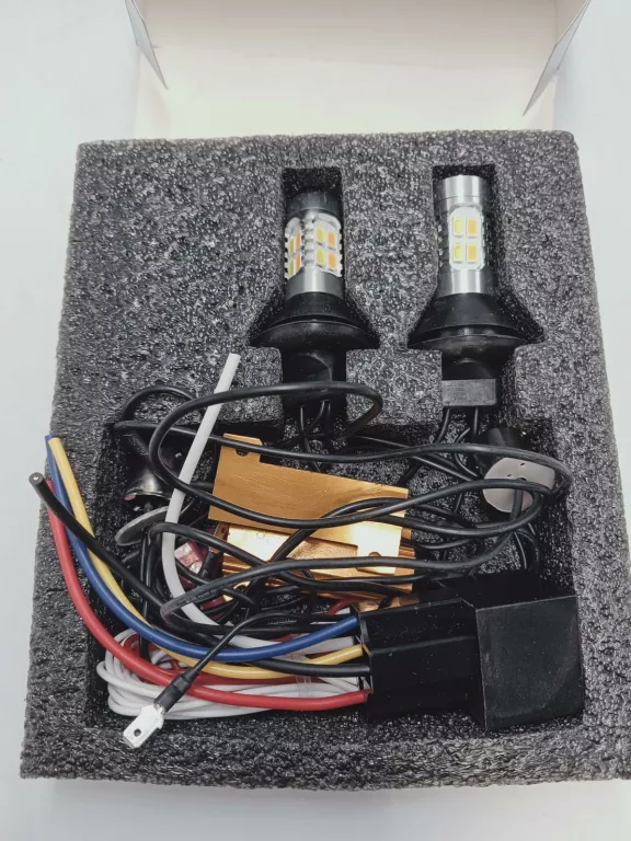 2W1 ŚWIATŁA LED DZIENNE + KIERUNKOWSKAZY DRL WY21W W3X16D WBUDOWANY AUTOMA