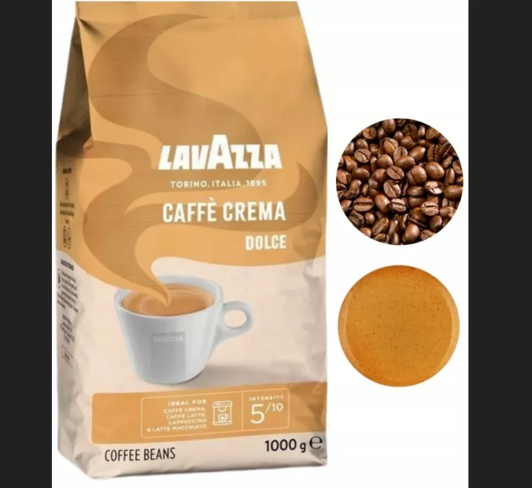 LAVAZZA CREMA DOLCE - KAWA ZIARNISTA 1KG