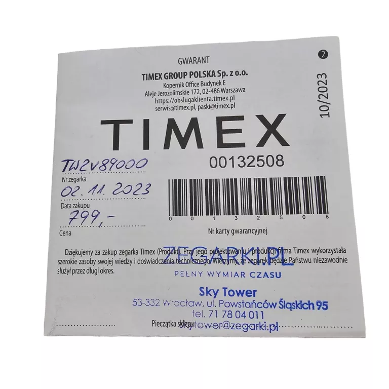 ZEGAREK TIMEX UFC STRENGTH KNOCKOUT