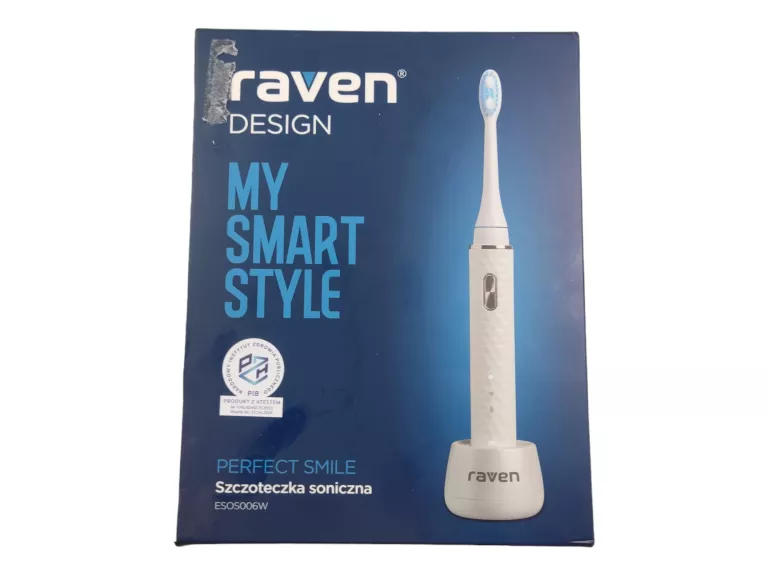 SZCZOTECZKA SONICZNA RAVEN ESOS006W 2 KOŃCÓWKI BIAŁA