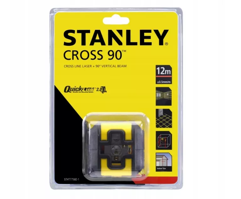 STANLEY LASER KRZYŻOWY CROSS 90 CZERWONY POZIOMICA LASEROWA STHT77502-1