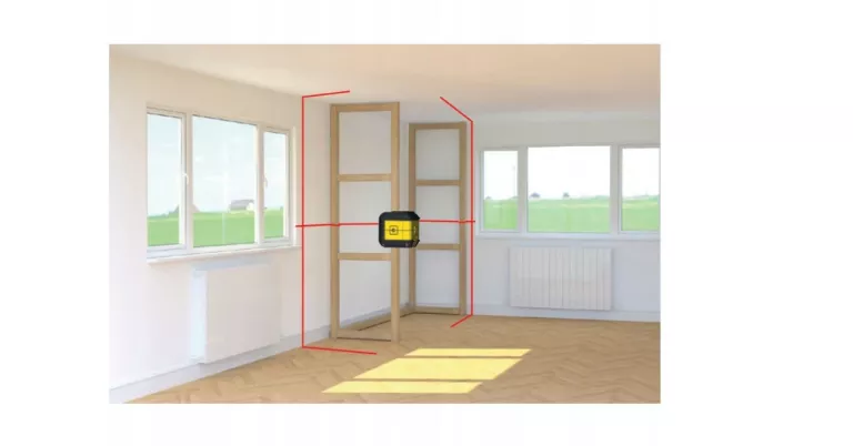 STANLEY LASER KRZYŻOWY CROSS 90 CZERWONY POZIOMICA LASEROWA STHT77502-1