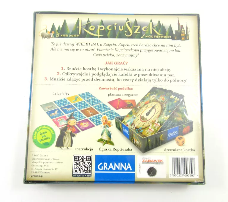 KOPCIUSZEK GRANNA GRA PLANSZOWA