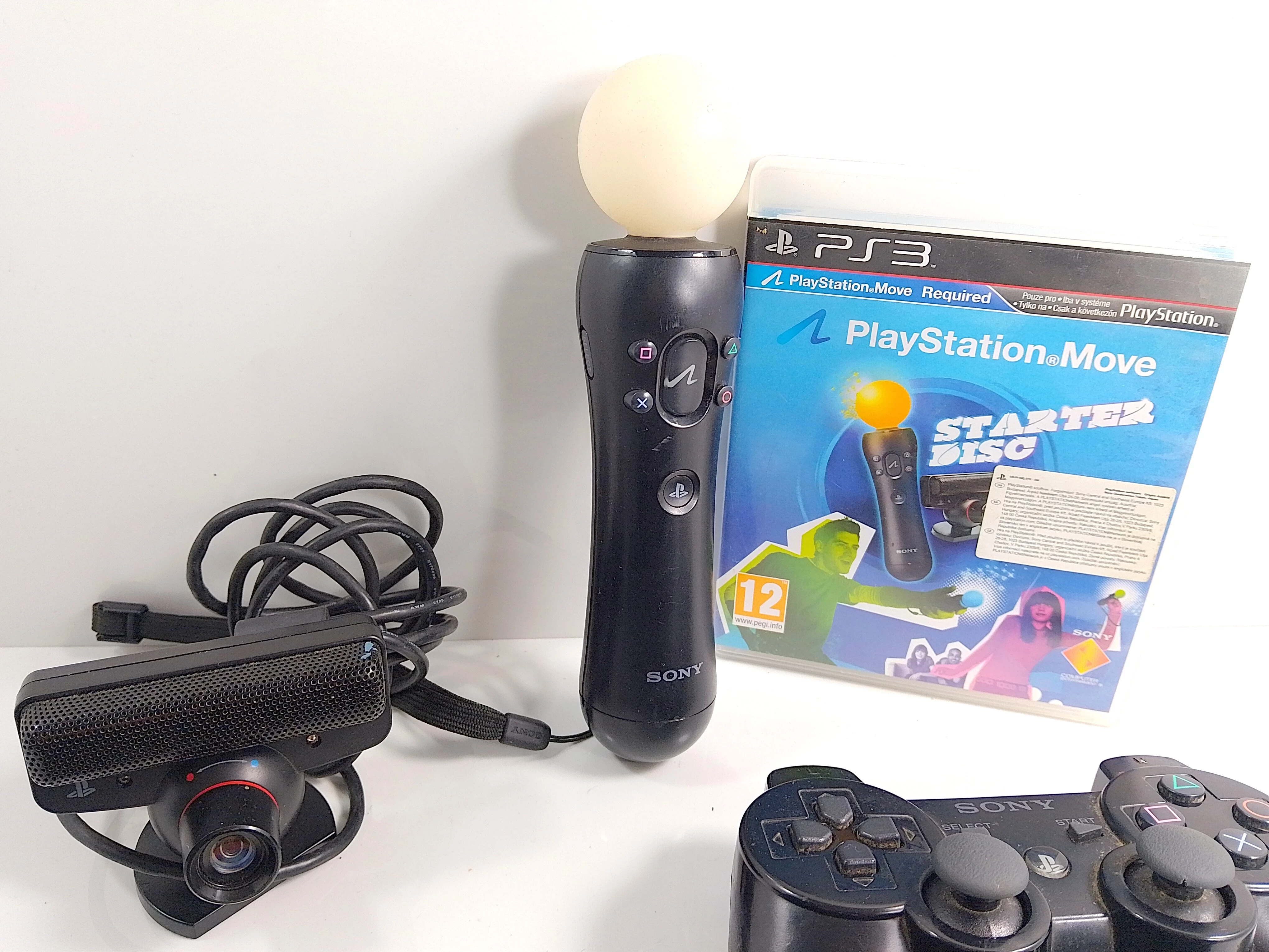 konsola-ps3-slim-zestaw-3-pady-kamera-kontroler-gry-stan-uzywany