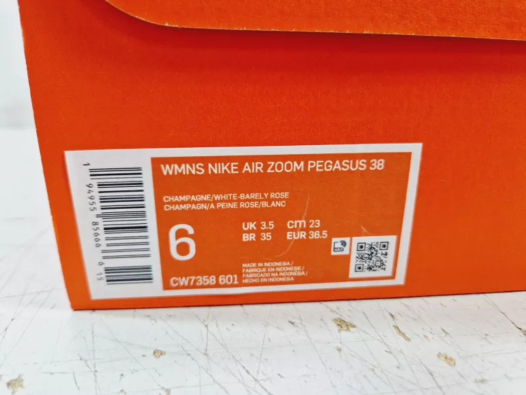 BUTY NIKE AIR ZOOM PEGASUS 38 | ROZMIAR 36.5 (23CM) | CW7358 601 | RÓŻOWE