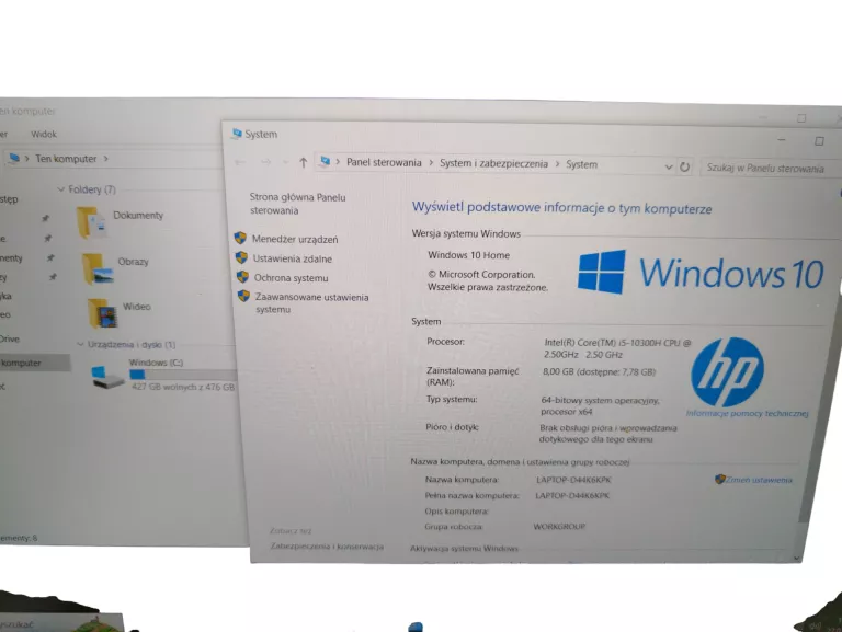 LAPTOP HP PAVILION GAMING 15-DK1043NW 8GB/512GB/WIN10/ŁADOWARKA