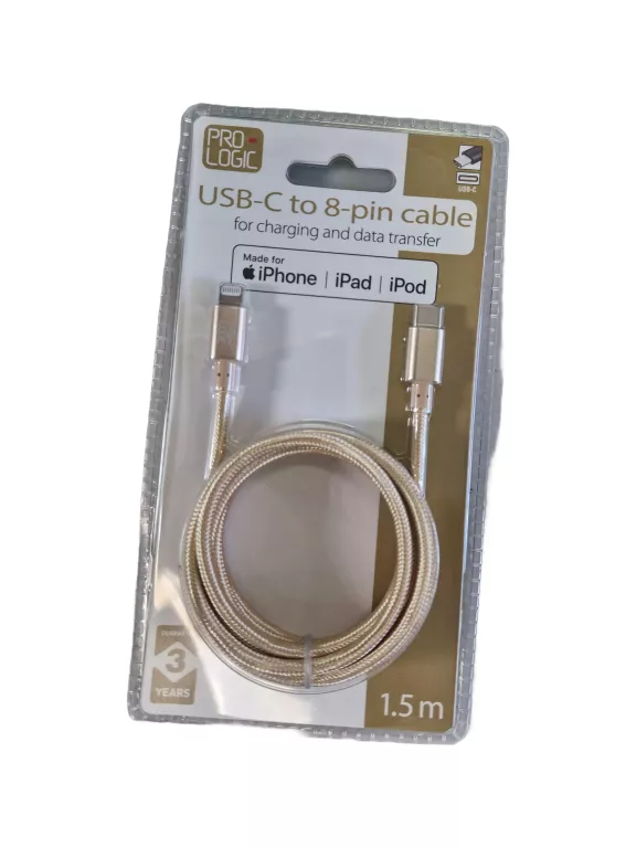 KABEL USB 8-PIN IPHONE IPAD IPOD 1,5M PROLOGIC