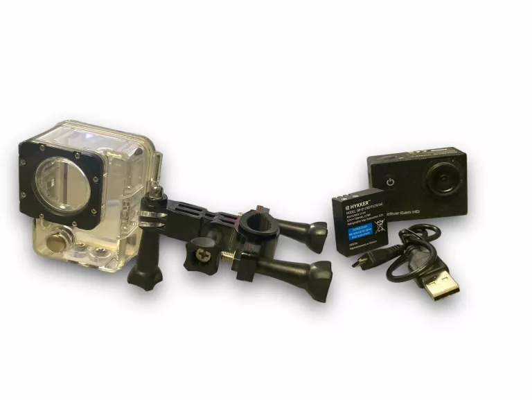 KAMERA SPORTOWA HYKKER ACTIVE CAM + STATYW + DODATKOWA BATERIA