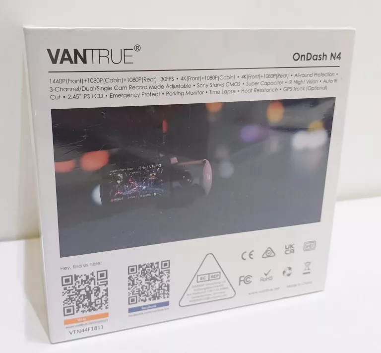 WIDEOREJESTRATOR VANTRUE ONDASH N4 3 CHANNEL