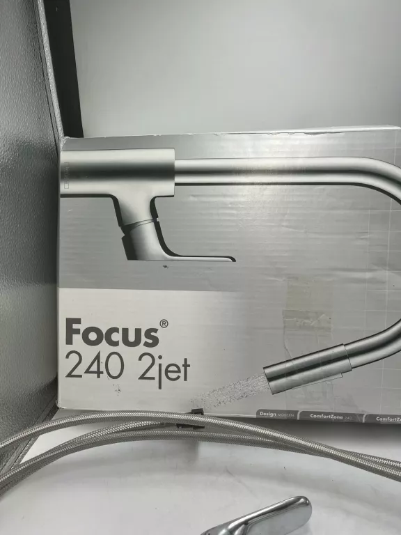 BATERIA KUCHENNA HANSGROHE FOCUS M41 STOJĄCA 240 Z WYCIĄGANĄ WYLEWKĄ 2JET