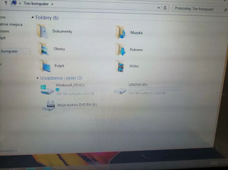 LAPTOP LENOVO FLEX 2-15 4 GB INTEL CORE I3 WIN 8 ŁADOWARKA
