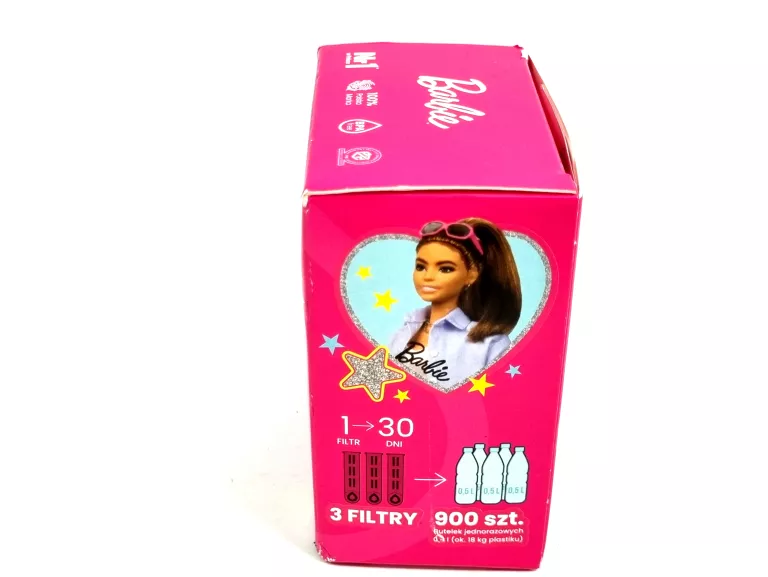 ZESTAW BARBIE 3 FILTRY DO BUTELKI FILTRUJĄCEJ DAFI SOFT I SOLID RÓŻOWY