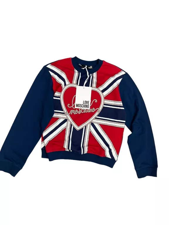 BLUZA LOVE MOSCHINO KOLOROWA / ROZMIAR 36 / POWYSTAWOWA!