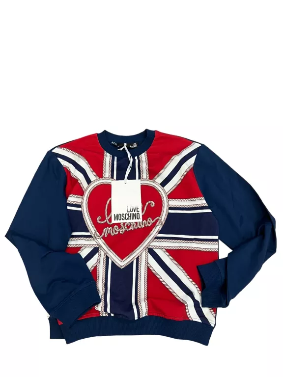 BLUZA LOVE MOSCHINO KOLOROWA / ROZMIAR 36 / POWYSTAWOWA!