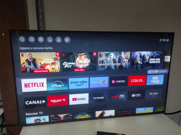 TELEWIZOR HISENSE 55" 4K QLED 55A7GQ PILOT BN