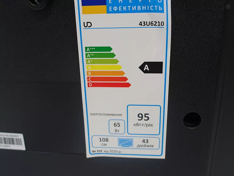 TELEWIZOR 43 CALE LED UD 43U6210 4K UHD SMART