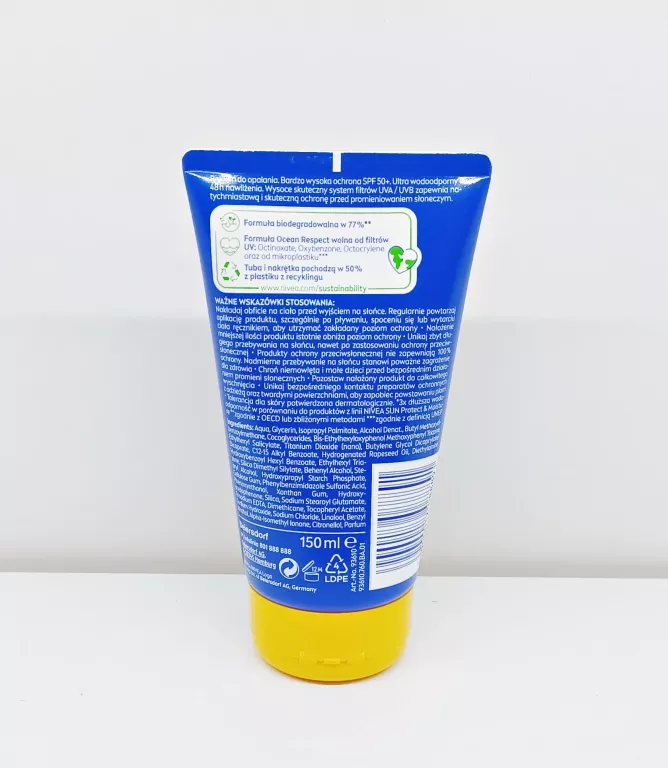 NIVEA SUN BALSAM PRZECIWSŁONECZNY DO OPALANIA NA SŁOŃCE FILTR SPF50+ 150ML