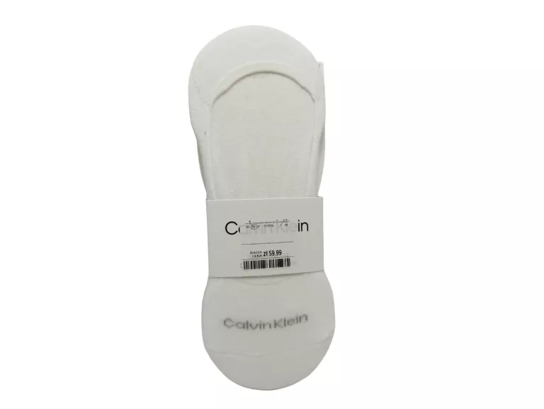 SKARPETKI MĘSKIE CALVIN KLEIN/ ONE SIZE/ BIAŁE / 3 PARY