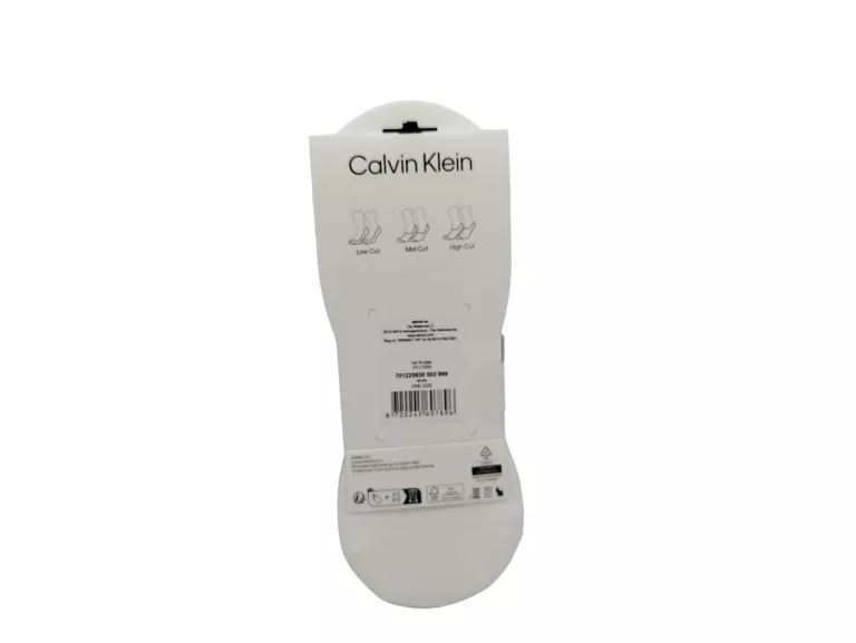 SKARPETKI MĘSKIE CALVIN KLEIN/ ONE SIZE/ BIAŁE / 3 PARY