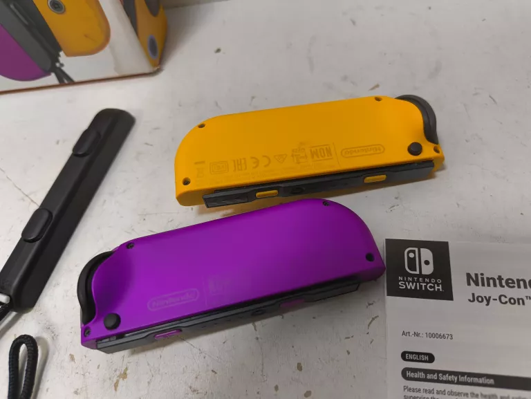 KONTOLER NINTENDO SWITCH JOY CON ZESTAW 2 SZT FIOLETOWY I ŻÓŁTY