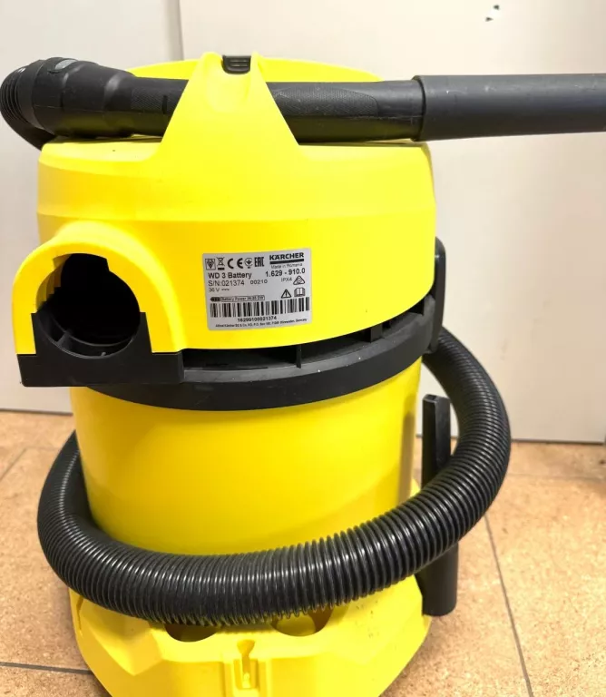 ODKURZACZ KARCHER WD3 BATTERY BEZPRZEWODOWY