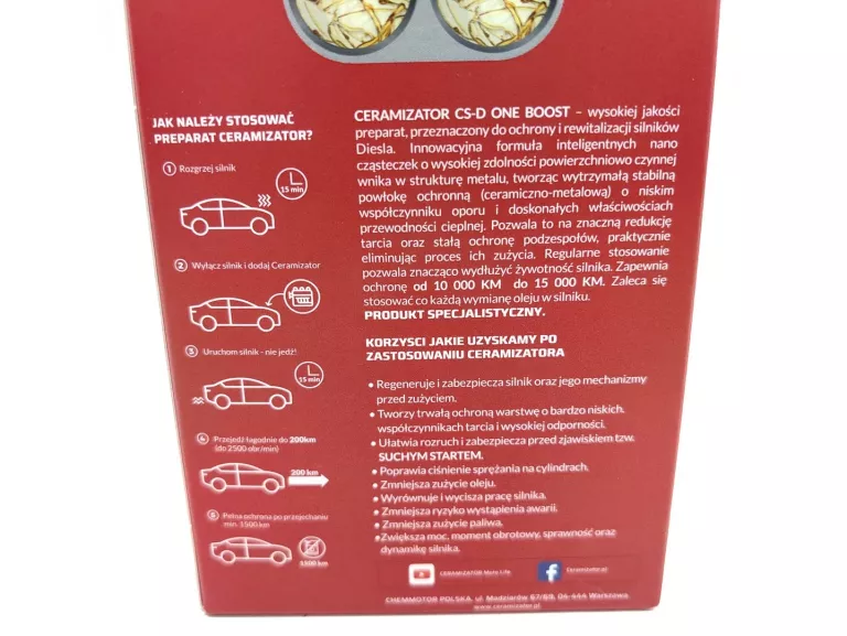 CERAMIZATOR CS-D ONE BOOST DO SILNIKÓW DIESLA