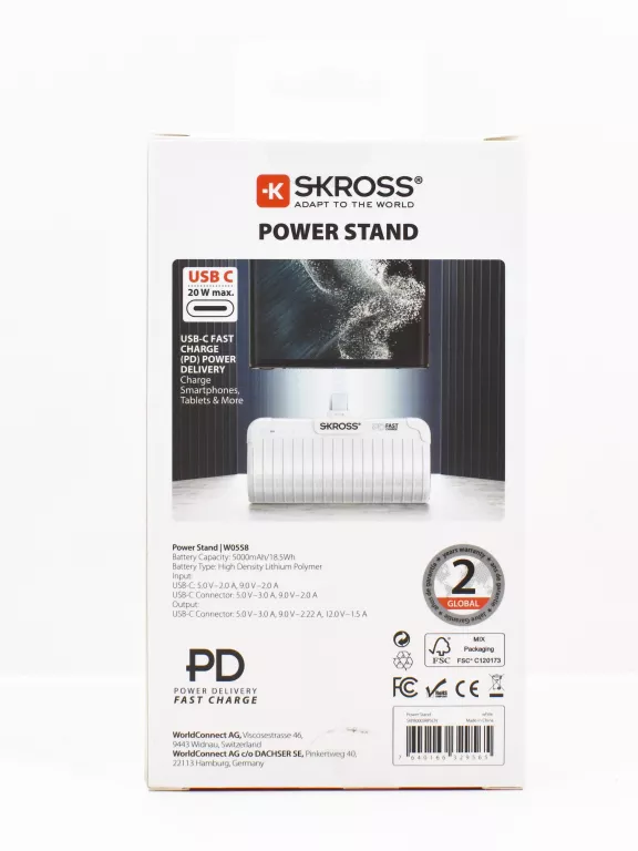 POWER BANK POWER STAND 5.000 POWER DELIVERY 20W FAST CHARGE – KABEL USB C