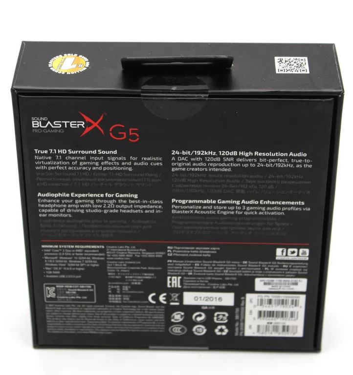 KARTA DŹWIĘKOWA CREATIVE SOUND BLASTER X G5