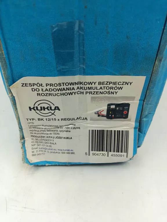 PROSTOWNIK KUKLA BK 12/15 12V + PUDEŁKO