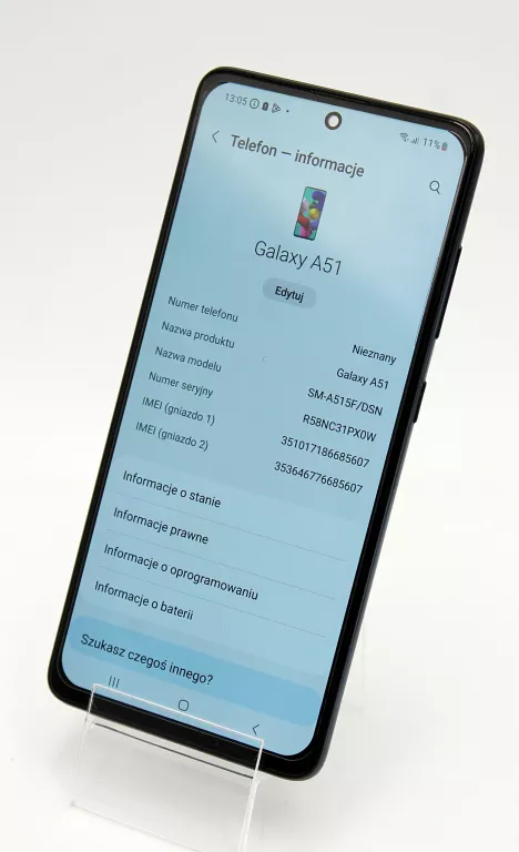 TELEFON GALAXY SAMSUNG A51 (SM-A515F/DSN) 4+128GB PRISM CRUSH BLACK
