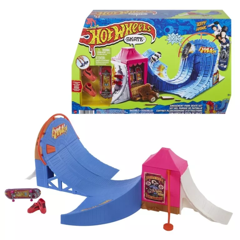 HOT WHEELS SKATE SKATEPARK WESOŁE MIASTECZKO ZESTAW HGT95