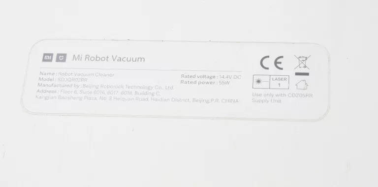 XIAOMI MI ROBOT VACUUM CLEANER SDJQR02RR